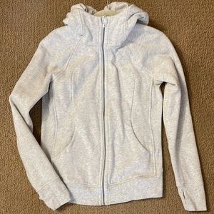 Heather Grey Lululemon Scuba Jacket Size 8